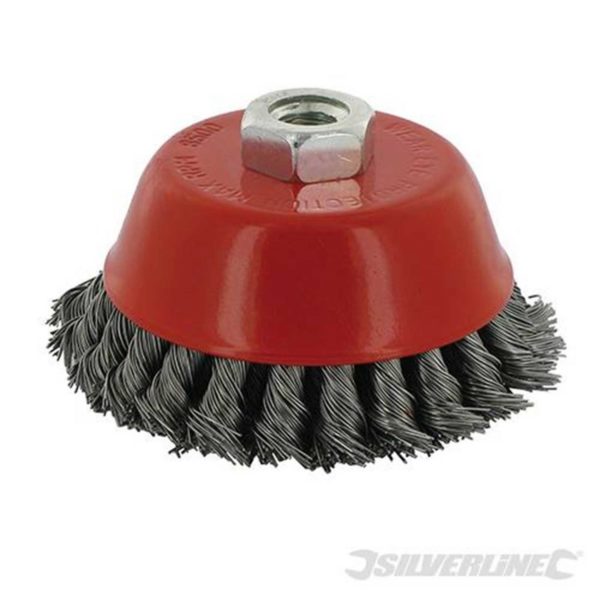 TWIST KNOT BOWL CUP BRUSH WHEELS FOR GRINDER OR DRILL