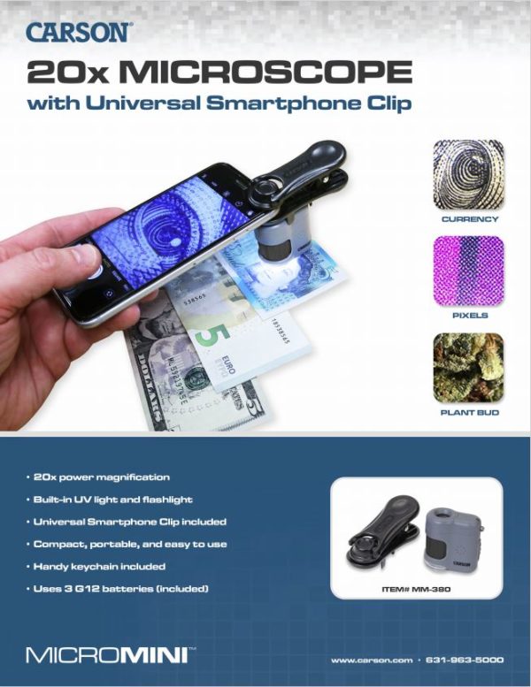 CARSON MICROMINI WITH UNIVERSAL SMARTPHONE CLIP - Image 2