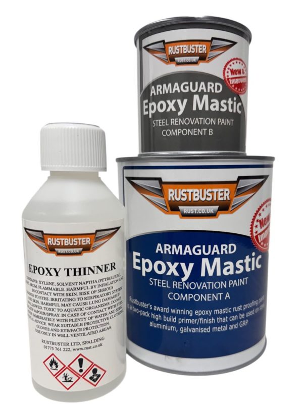 EPOXY MASTIC RUST PROOFING PAINT  - BLACK - 2025 NEW FORMULA