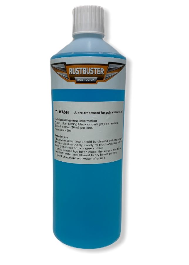 GALVANISED METAL PRIMER T.WASH, MORDANT SOLUTION - Rustbuster